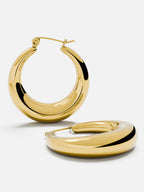 EARRINGS MOON HOOP
