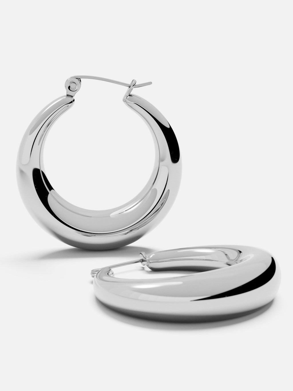 EARRINGS MOON HOOP