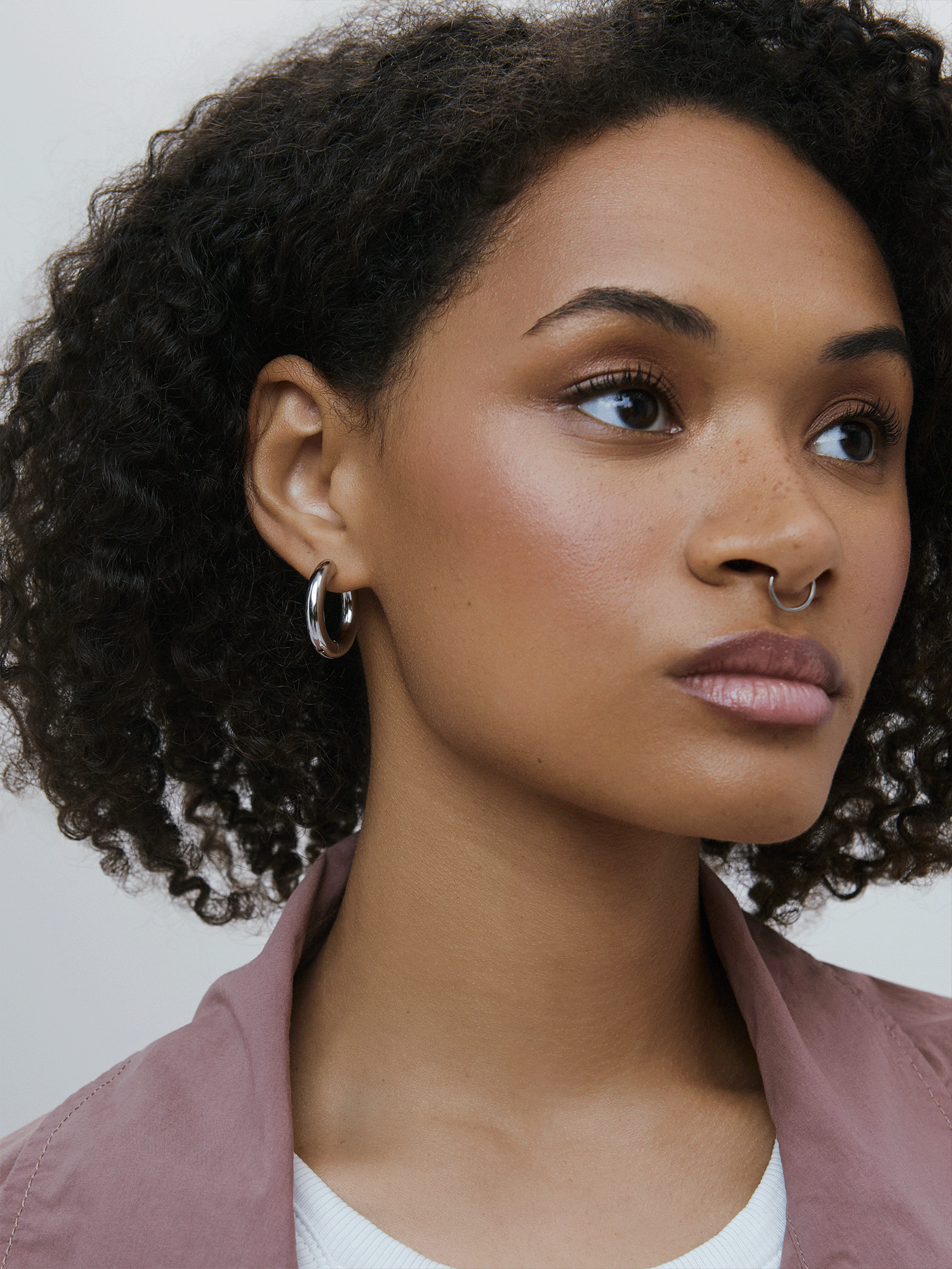 EARRINGS CHUBBY HOOP