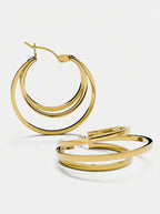 EARRINGS TRIPLE HOOP
