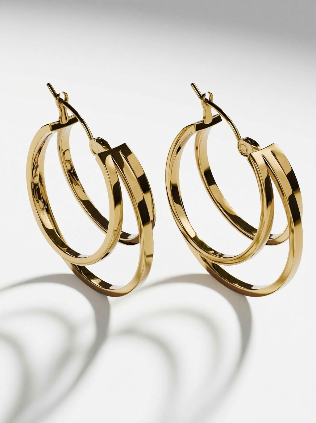 EARRINGS TRIPLE HOOP
