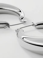 EARRINGS MOON HOOP