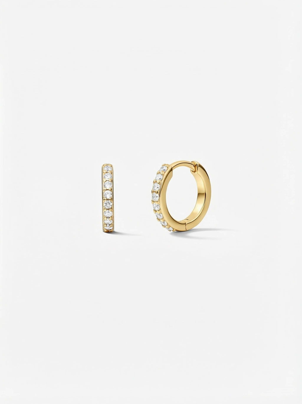 Classic Mini Pave Huggies