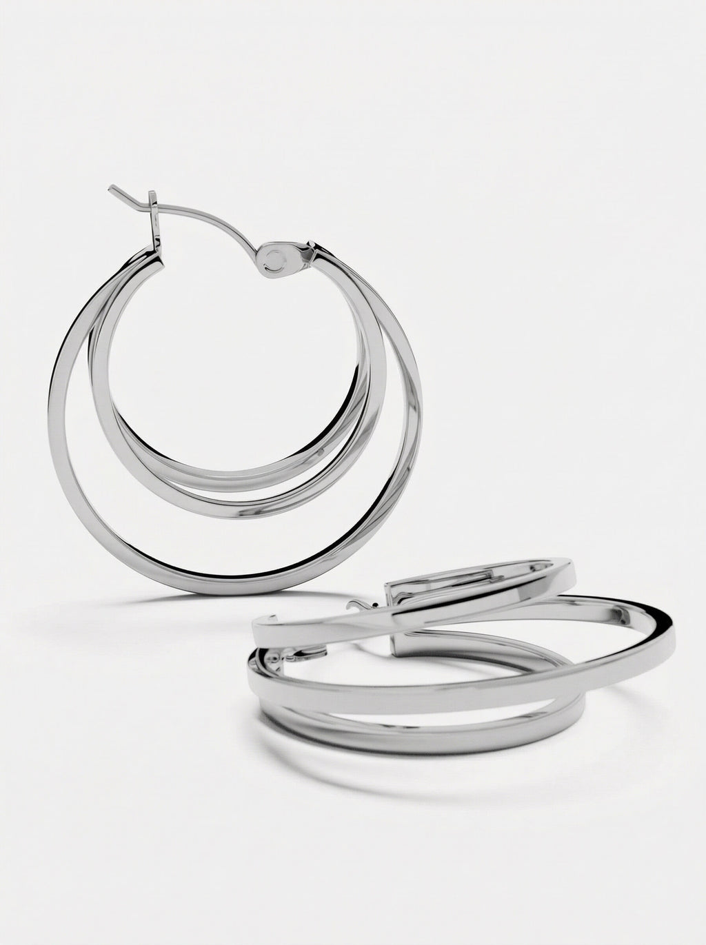 EARRINGS TRIPLE HOOP