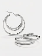 EARRINGS TRIPLE HOOP