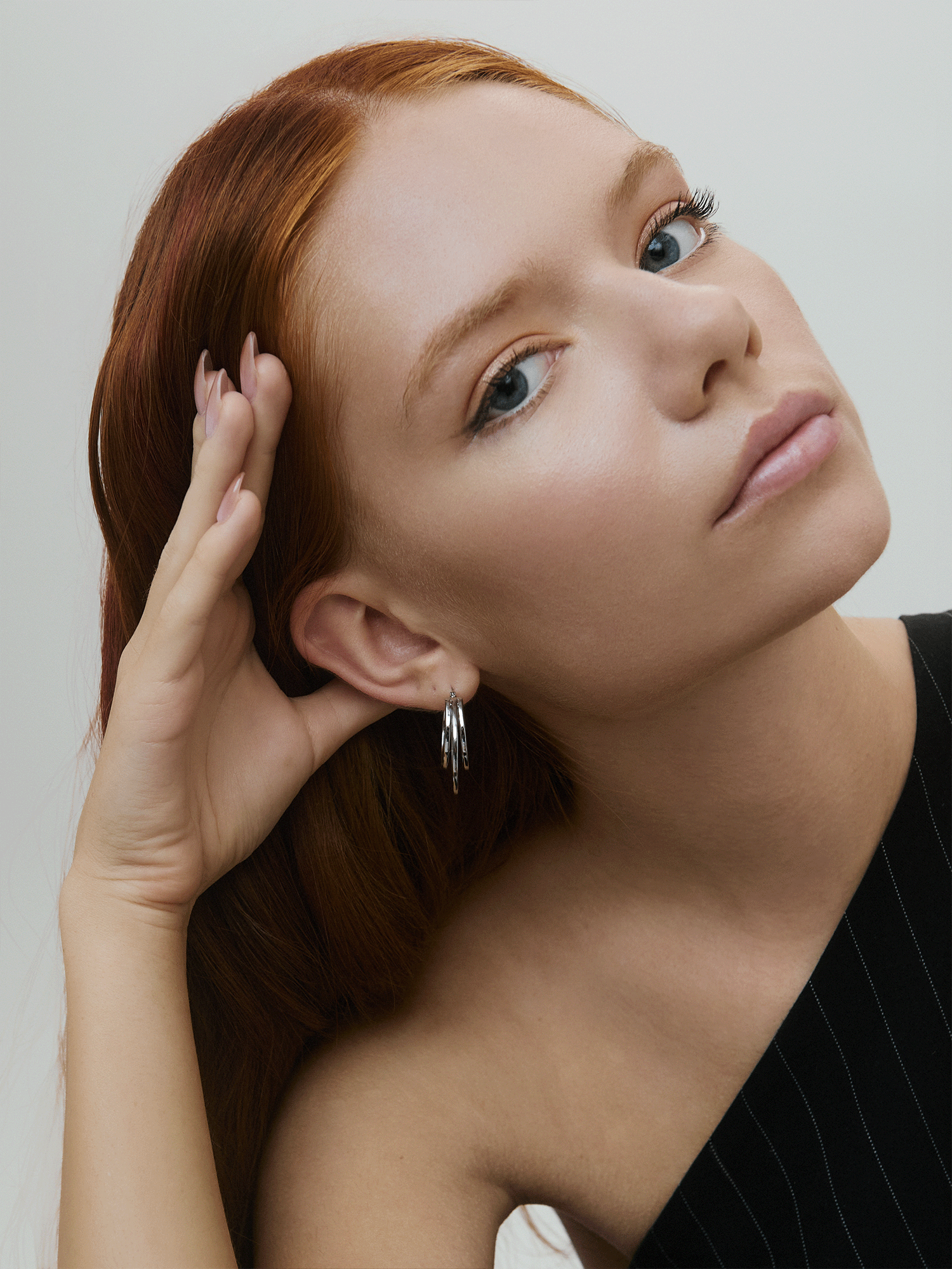 EARRINGS TRIPLE HOOP